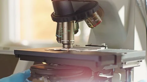 Microscope lenses close-up Stock-Footage 69856250