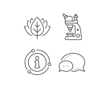 Microscope line icon. Chemistry lab sign. Analysis. Vector Stock Illustration