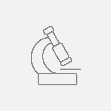 Microscope line icon イラスト素材
