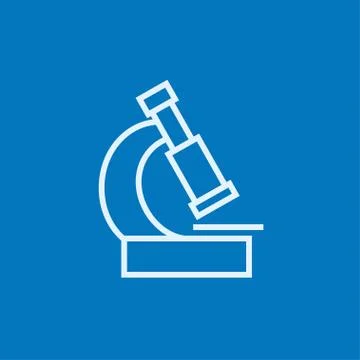 Microscope line icon Stock Illustration