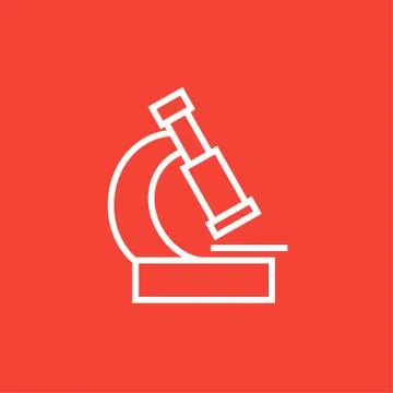 Microscope line icon Stock Illustration