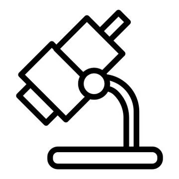 Microscope line icon. Laboratory instrument vector illustration isolated on 库存插图