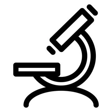 Microscope line icon vector illustration isolated on white background 스톡 일러스트
