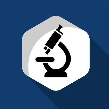 Microscope logo icon vector illustration logo template Isolated. Stock Illustration