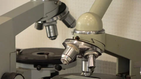Microscope in a medical laboratory Stock Footage 157971138