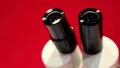 Microscope in medical laboratory on red background HD Footage