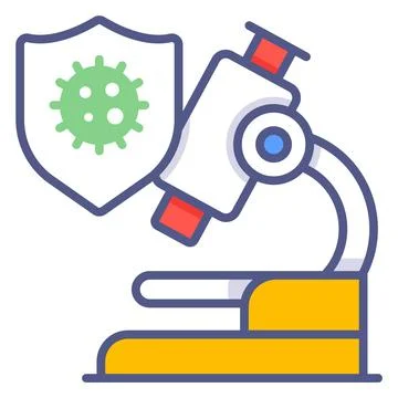 Microscope Modern concepts design, vector illustration Illustrazione stock