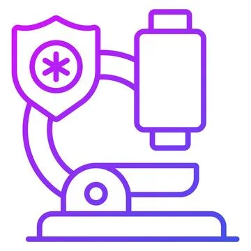 Microscope Modern concepts design, vector illustration Illustrazione stock