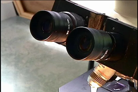 Microscope Montage Medical Science Hospital Research Stock Footage