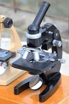 Microscope Old Black Optical Microscope Instrument Copyright: xZoonar.com/... Stock Photos