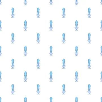 Microscope pattern, cartoon style 库存插图