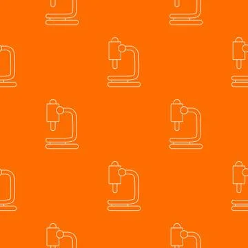 Microscope pattern orange 库存插图