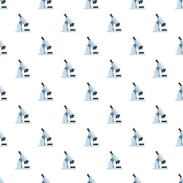 Microscope pattern for science and research background Stock Illustration