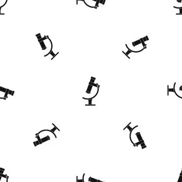 Microscope pattern seamless black 库存插图