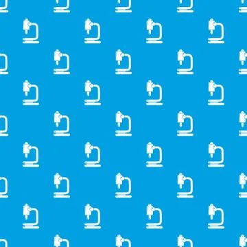 Microscope pattern seamless blue Stockillustratie
