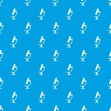 Microscope pattern seamless blue Stock Illustration