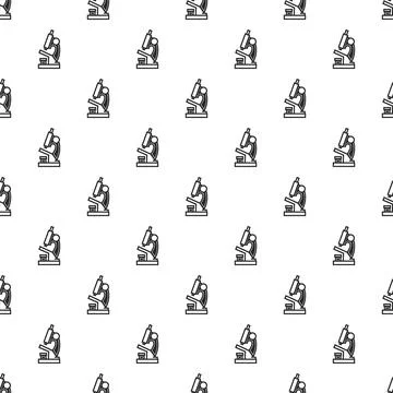 Microscope pattern seamless 库存插图