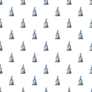 Microscope pattern seamless vector Illustrazione stock
