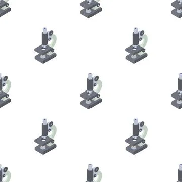 Microscope pattern seamless vector Stock Illustration