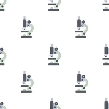 Microscope pattern seamless vector Stock Illustration