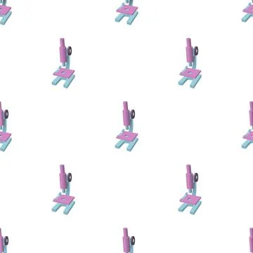 Microscope pattern seamless vector Stock Illustration