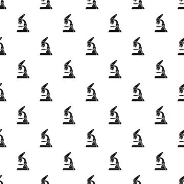 Microscope pattern, simple style Stock Illustration