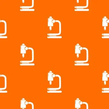 Microscope pattern vector orange Stock Illustration