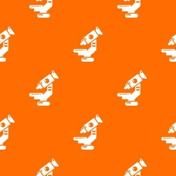 Microscope pattern vector orange Stockillustratie