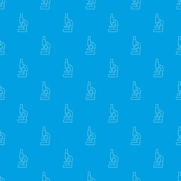 Microscope pattern vector seamless blue イラスト素材
