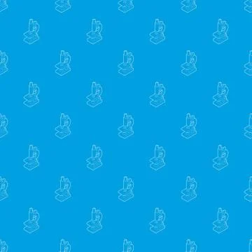 Microscope pattern vector seamless blue Stockillustratie