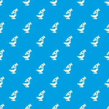 Microscope pattern vector seamless blue Stockillustratie