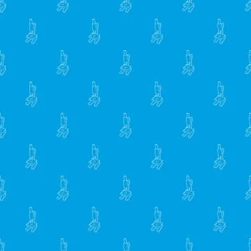 Microscope pattern vector seamless blue Illustrazione stock