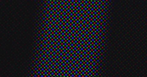 Microscope. Pixels Mobile Phone. Macro. Stock Footage 136447455