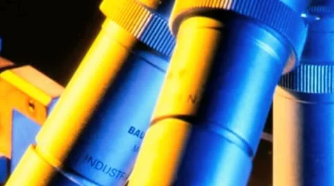 Microscope probing unit for testing while manufacturing integrated circuits Stock Footage 21299477