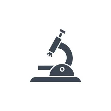Microscope related vector glyph icon. イラスト素材