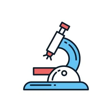 Microscope related vector icon. Illustrazione stock