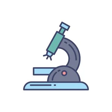 Microscope related vector icon. Illustrazione stock