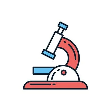 Microscope related vector icon. Illustrazione stock