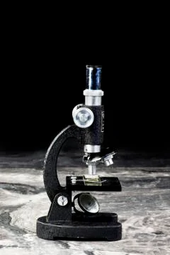 Microscope with room for your type. Stock Photos