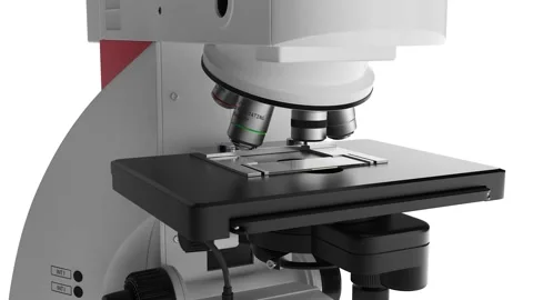 Microscope Rotation stock video Stock Footage 134152501