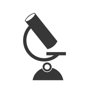 Microscope science chemistry laboratory icon. Vector graphic 库存插图