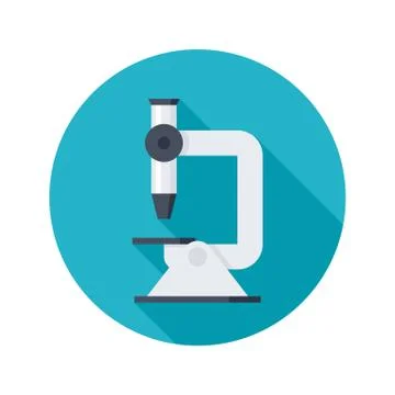 Microscope science icon Stock Illustration