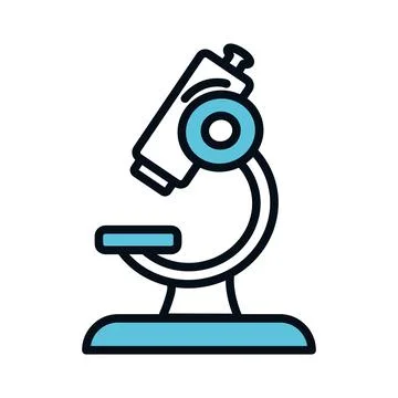Microscope science icon Stock Illustration