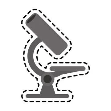 Microscope science icon image Stock Illustration