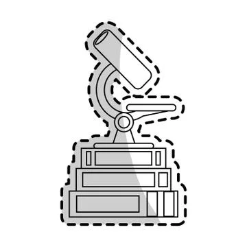 Microscope science icon image Stock Illustration
