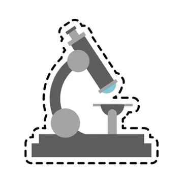 Microscope science icon image Stock Illustration