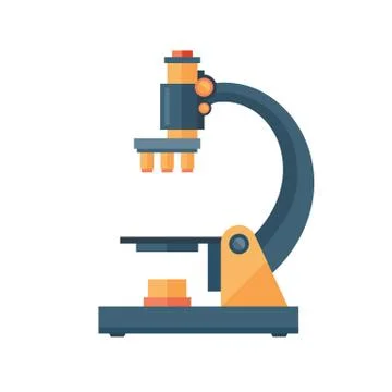 Microscope science space discovery instrument vector illustration Stock Illustration
