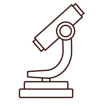 Microscope science tool Ilustração Stock
