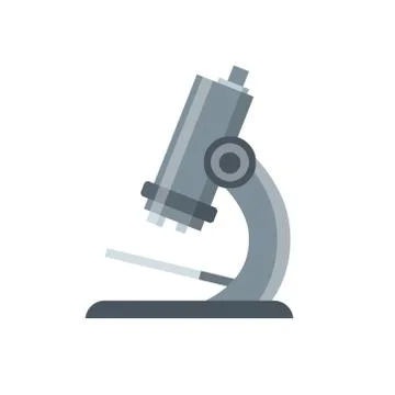 Microscope. Scientific equipment of laboratory. Illustrazione stock