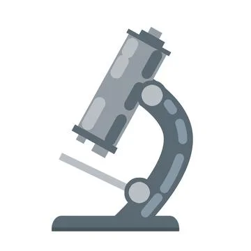 Microscope. Scientific equipment of laboratory. イラスト素材